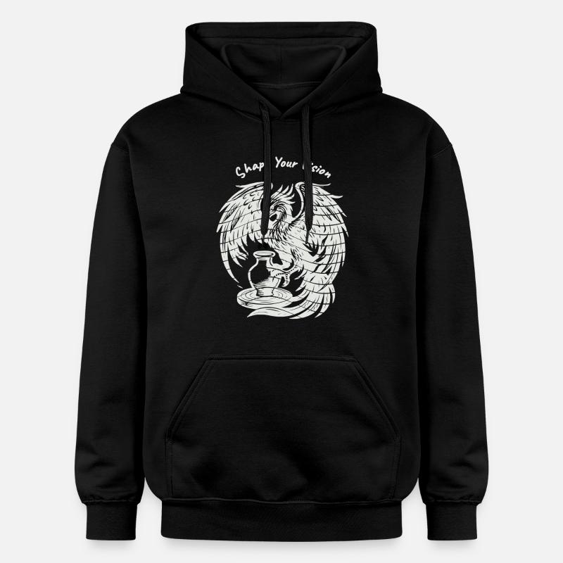 Phoenix Rising – Blanc Pur - Sweat à capuche Softstyle® Gildan Unisexe - noir