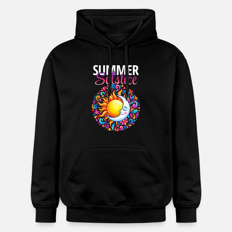 Litha Pagan Solstice d’été Midsommar - Sweat à capuche Softstyle® Gildan Unisexe - noir