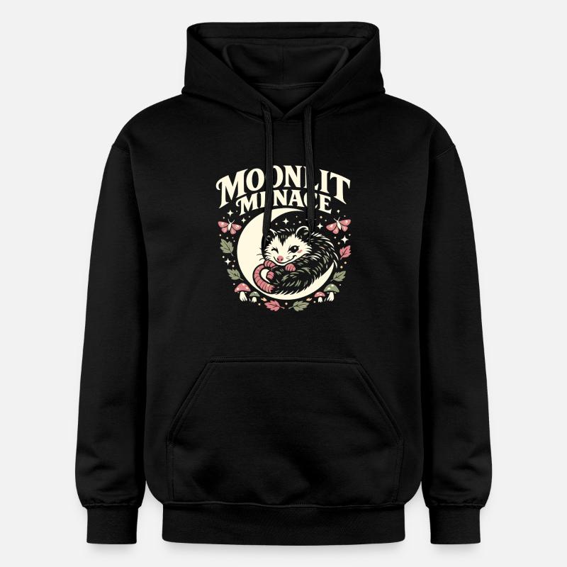 Menace au clair de lune - Sweat à capuche Softstyle® Gildan Unisexe - noir