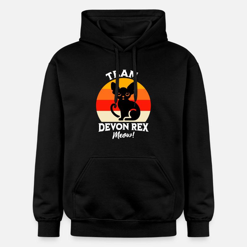 Équipe Devon Rex - Sweat à capuche Softstyle® Gildan Unisexe - noir