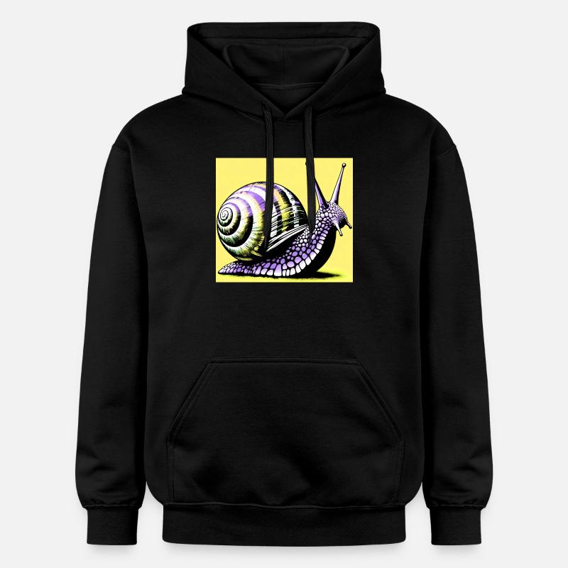 Escargot - Sweat à capuche Softstyle® Gildan Unisexe - noir