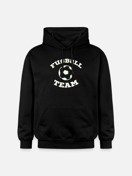 Futball Team Emblem - Gildan Unisex Softstyle® Midweight Hoodie - black