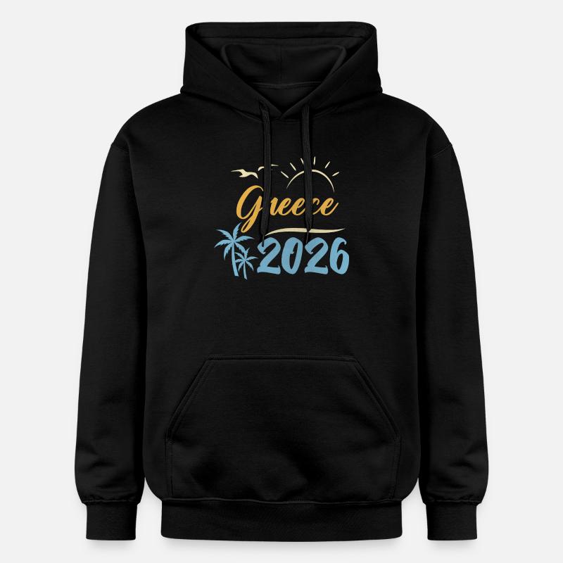Grèce 2026 - Sweat à capuche Softstyle® Gildan Unisexe - noir