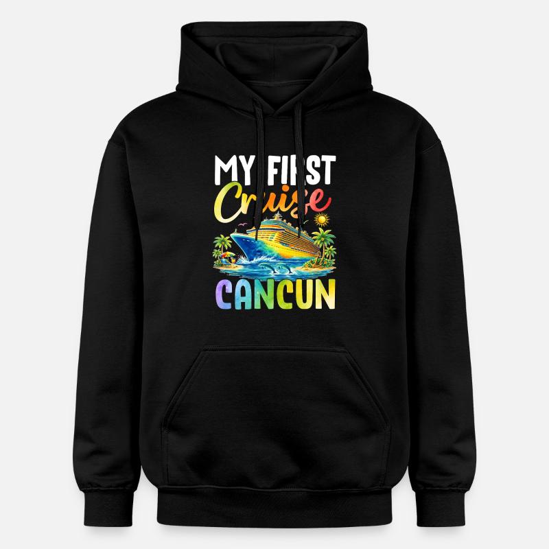 Ma première croisière à Cancún - Sweat à capuche Softstyle® Gildan Unisexe - noir
