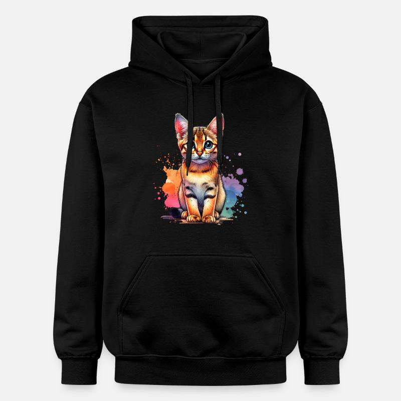 Cadeau du chat de Savannah - Sweat à capuche Softstyle® Gildan Unisexe - noir