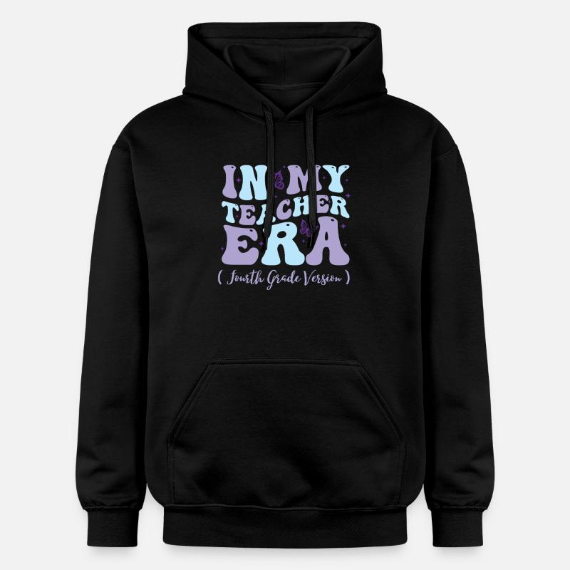 À l’époque de mon enseignant, quatrième - Sweat à capuche Softstyle® Gildan Unisexe - noir