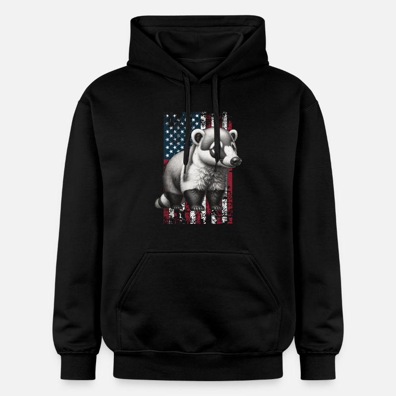 Coati US Nasenbär - Sweat à capuche Softstyle® Gildan Unisexe - noir