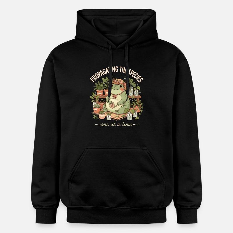 Propagation de l’espèce Maman jardinière - Sweat à capuche Softstyle® Gildan Unisexe - noir