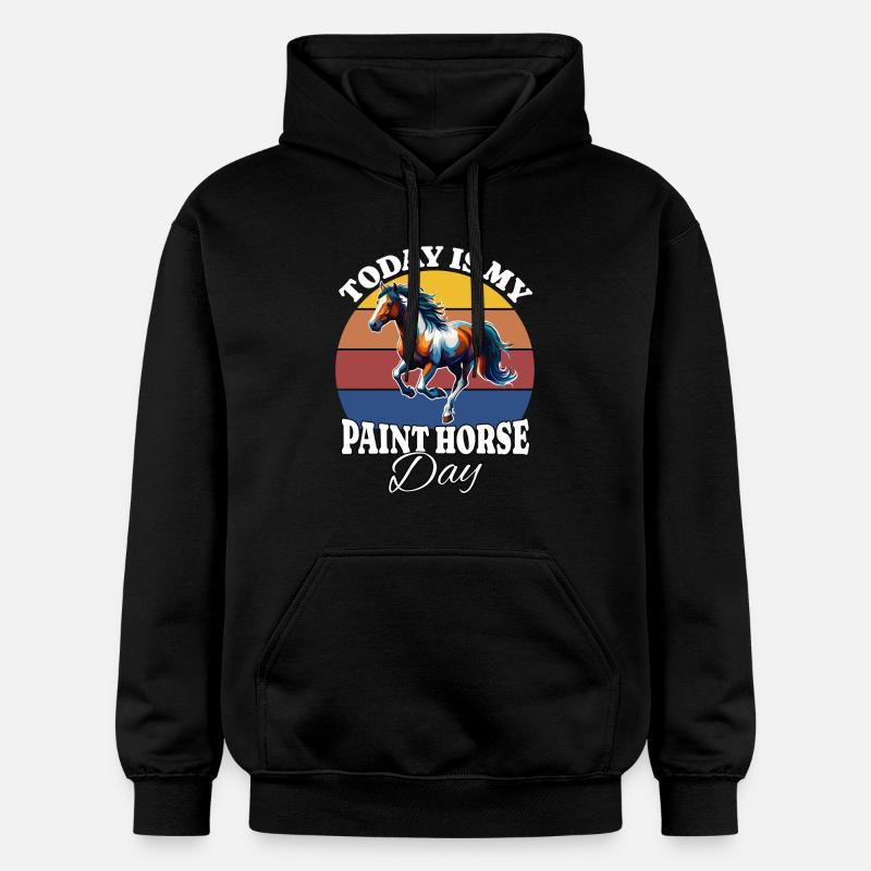 Peindre cheval Peindre cheval Peindre cheval - Sweat à capuche Softstyle® Gildan Unisexe - noir