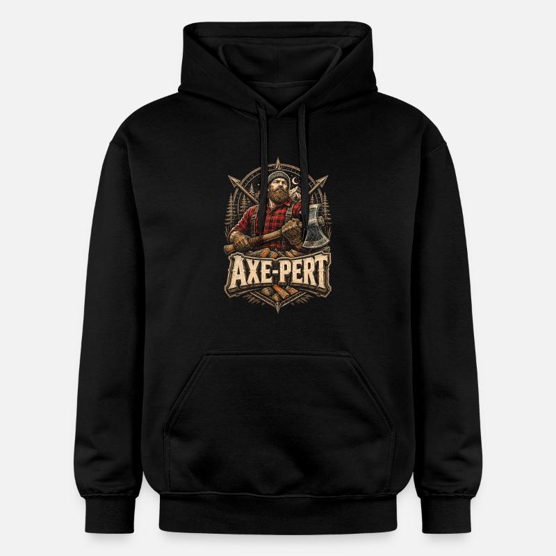 Bûcheron Bûcheron Bûcheron Hache-Pert - Sweat à capuche Softstyle® Gildan Unisexe - noir