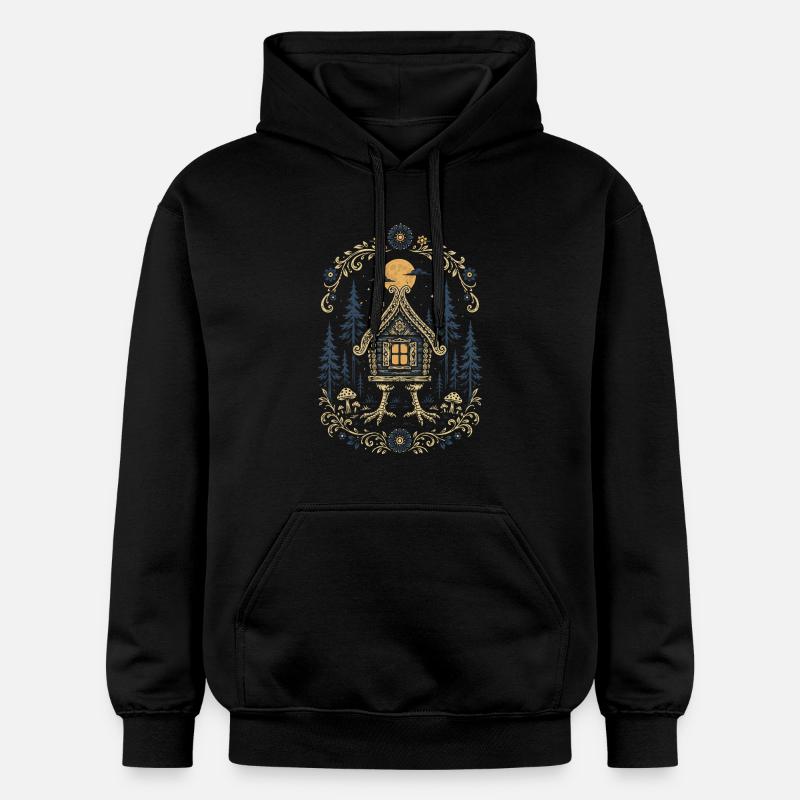 Baba Yaga Hut - Sweat à capuche Softstyle® Gildan Unisexe - noir