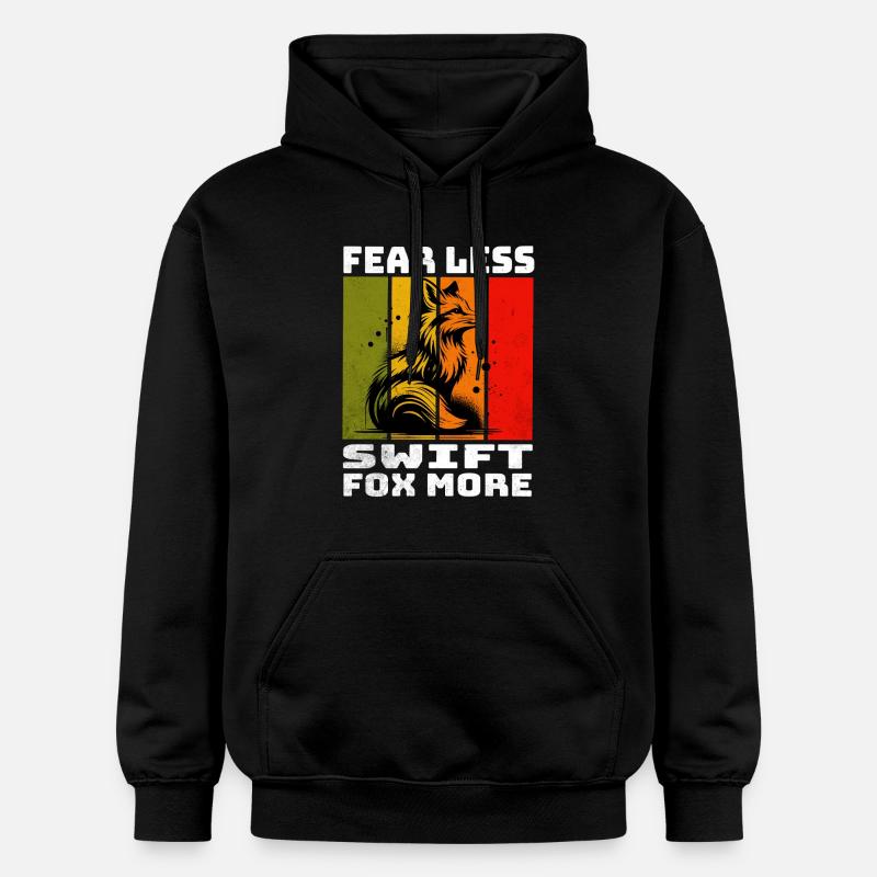 Renard Rapide Swiftfuchs - Sweat à capuche Softstyle® Gildan Unisexe - noir
