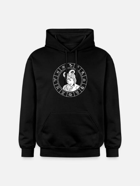Zodiac sign Aries - Gildan Unisex Softstyle® Midweight Hoodie - black