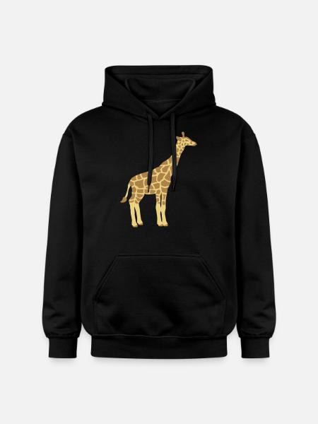 Giraffe for children - Gildan Unisex Softstyle® Midweight Hoodie - black