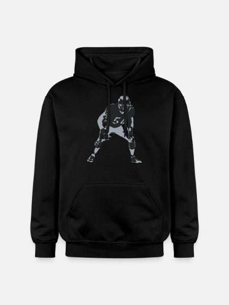 Linebacker - Gildan Unisex Softstyle® Midweight Hoodie - Schwarz