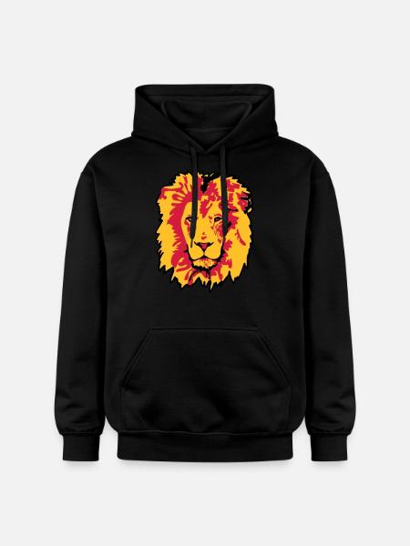 lion - Sweat à capuche Softstyle® Gildan Unisexe - noir