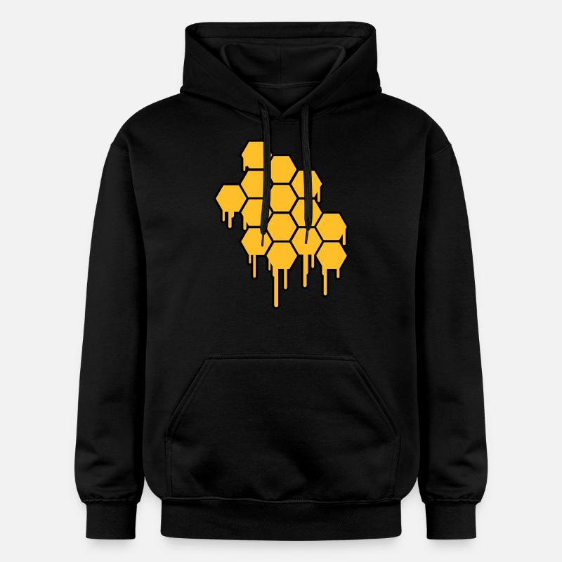 Honeycombs Pattern - Sweat à capuche Softstyle® Gildan Unisexe - noir