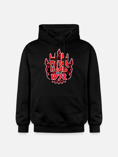 METALHEAD since 1972 - Gildan Unisex Softstyle® Midweight Hoodie - black