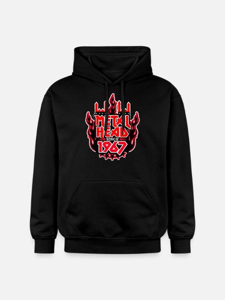 METALHEAD since 1967 - Gildan Unisex Softstyle® Midweight Hoodie - black