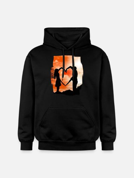 Valentine's Day Mood - Gildan Unisex Softstyle® Midweight Hoodie - black