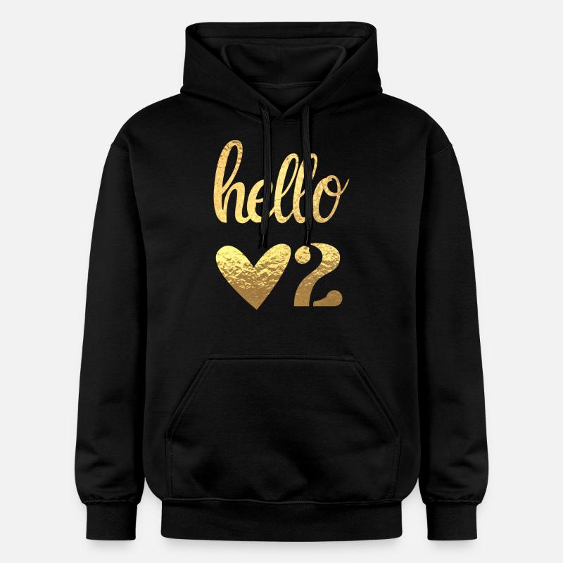 Hello 2 - Sweat à capuche Softstyle® Gildan Unisexe - noir