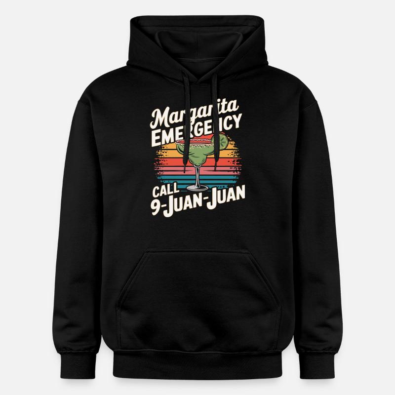 Spaßiger Cocktail-Spruch - Gildan Unisex Softstyle® Midweight Hoodie - Schwarz