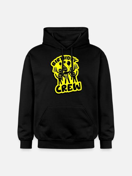 Birthday Party Crew - Gildan Unisex Softstyle® Midweight Hoodie - black
