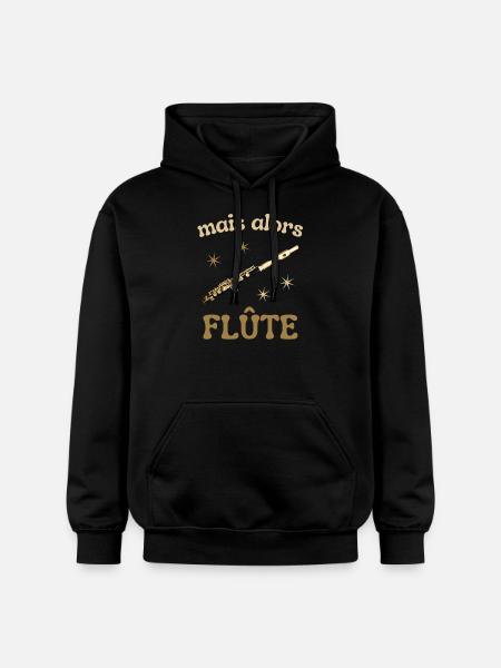 MAIS ALORS FLUTE - Sweat à capuche Softstyle® Gildan Unisexe - noir
