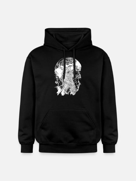 Astronaut in the moonlight - Gildan Unisex Softstyle® Midweight Hoodie - black