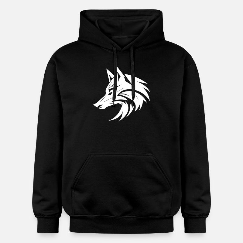Beau renard élégant - Sweat à capuche Softstyle® Gildan Unisexe - noir