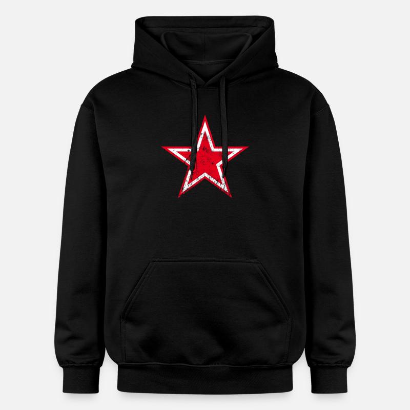 cocarde urss - Sweat à capuche Softstyle® Gildan Unisexe - noir
