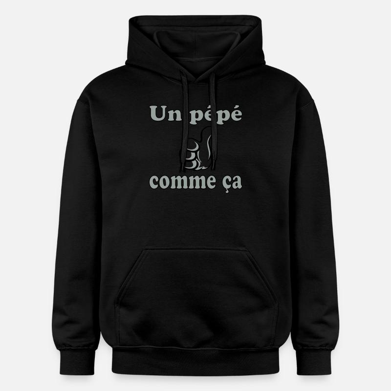 Un pépé comme ça - Sweat à capuche Softstyle® Gildan Unisexe - noir