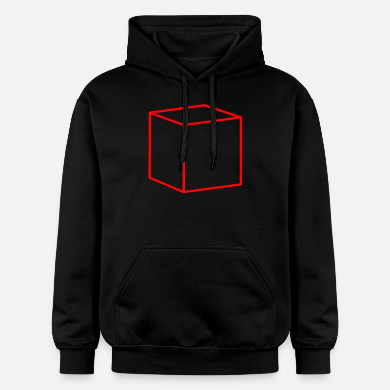 Cube rouge - Sweat à capuche Softstyle® Gildan Unisexe - noir