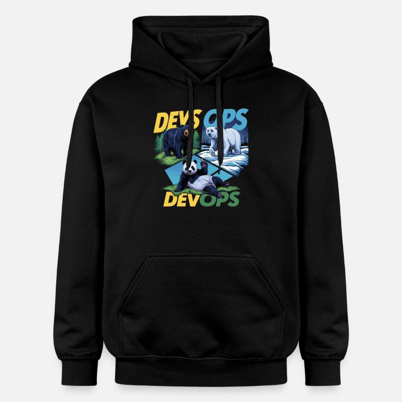 Devops - Gildan Unisex Softstyle® Midweight Hoodie - Schwarz
