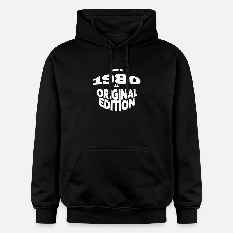 1980 Année de naissance - Sweat à capuche Softstyle® Gildan Unisexe - noir