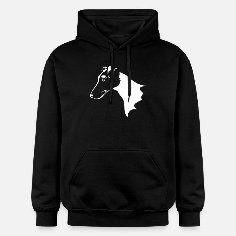 Foxterrier Kopf "Black Edition" - Gildan Unisex Softstyle® Midweight Hoodie - Schwarz