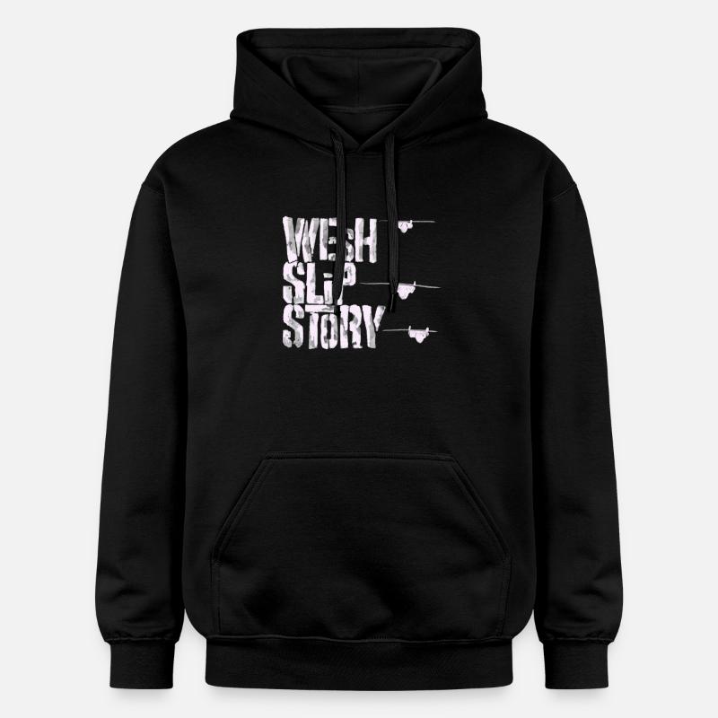 Wesh slip story - Sweat à capuche Softstyle® Gildan Unisexe - noir