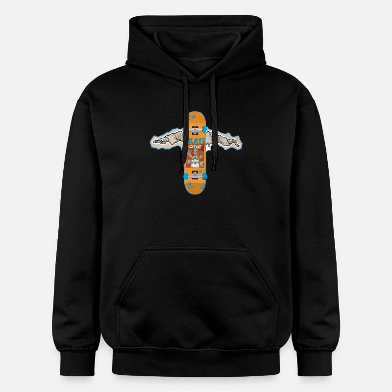Ailes de skateboard - Sweat à capuche Softstyle® Gildan Unisexe - noir