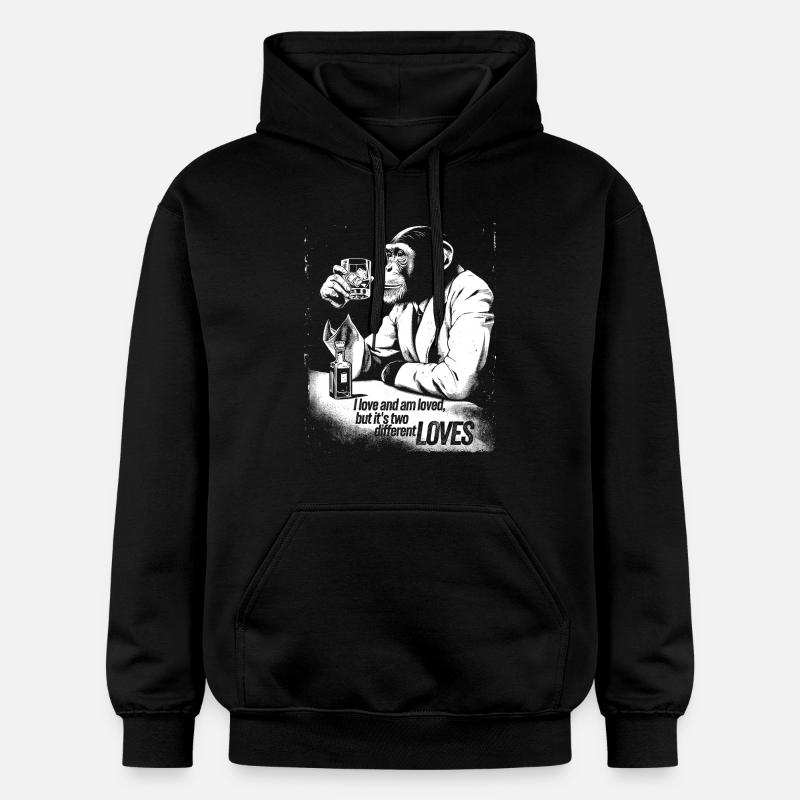 Conception sophistiquée de Monkey Cheers - Sweat à capuche Softstyle® Gildan Unisexe - noir