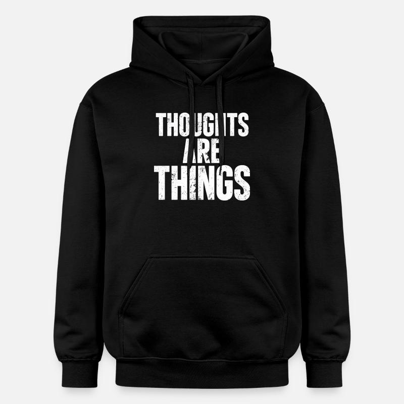 Pensées qui deviennent choses - Sweat à capuche Softstyle® Gildan Unisexe - noir