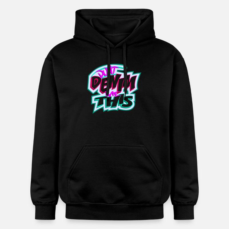 Ne me déshabillez pas si ça - Sweat à capuche Softstyle® Gildan Unisexe - noir