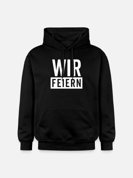 We Celebrate – Party Motif - Gildan Unisex Softstyle® Midweight Hoodie - black