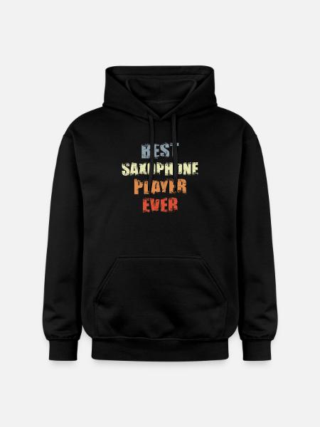 Best Saxophone Player Ever - Gildan Unisex Softstyle® Midweight Hoodie - black