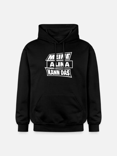 Alina als Sprueche - Gildan Unisex Softstyle® Midweight Hoodie - Schwarz