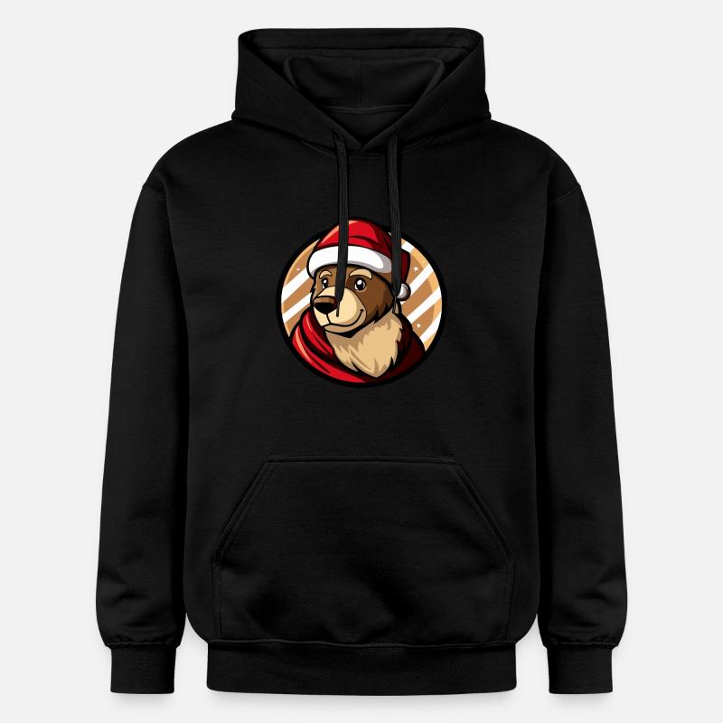 Noël de l’ours Noël - Sweat à capuche Softstyle® Gildan Unisexe - noir