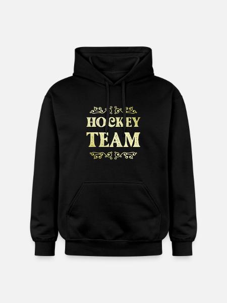 Hockey Team - Gildan Unisex Softstyle® Midweight Hoodie - black