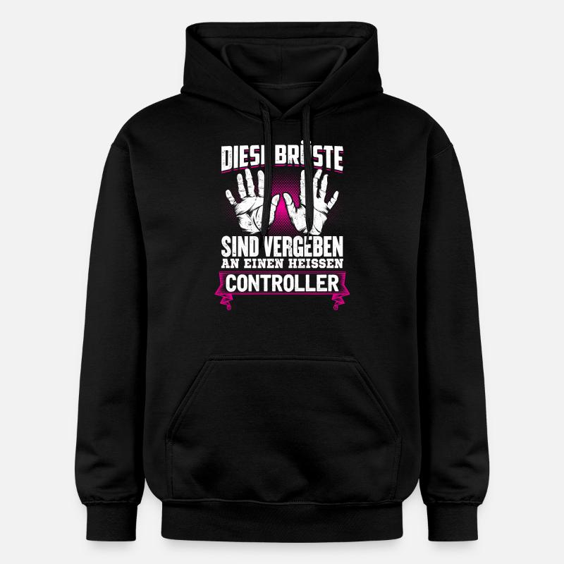 CONTROLLER - Brüste - Gildan Unisex Softstyle® Midweight Hoodie - Schwarz