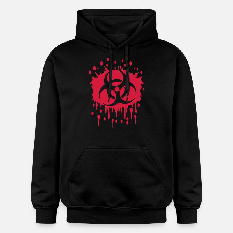 Graffiti de sang Biohazard - Sweat à capuche Softstyle® Gildan Unisexe - noir