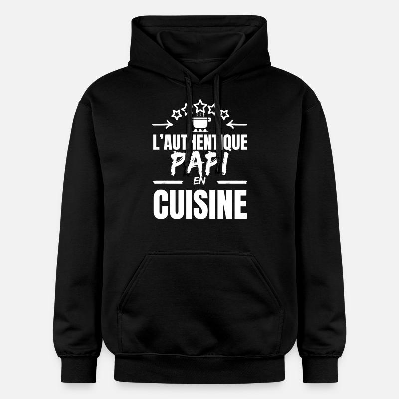 DER AUTHENTISCHE OPA-KOCH - Gildan Unisex Softstyle® Midweight Hoodie - Schwarz