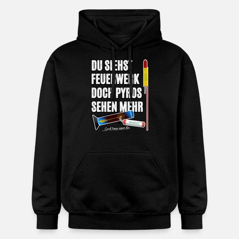 Pyro Nostalgie - Sweat à capuche Softstyle® Gildan Unisexe - noir